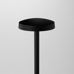 Borne LED extra fine d'extérieur à tête bombée - 7W - 80 cm - Noir - HAALÖ