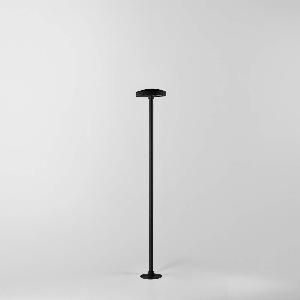 Borne LED fine d'extérieur bombée - 7W - 80 cm - Noir - HAALÖ