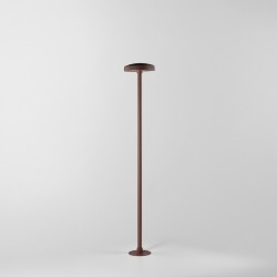Borne LED d'extérieur fine 7W  design luxe - Corten