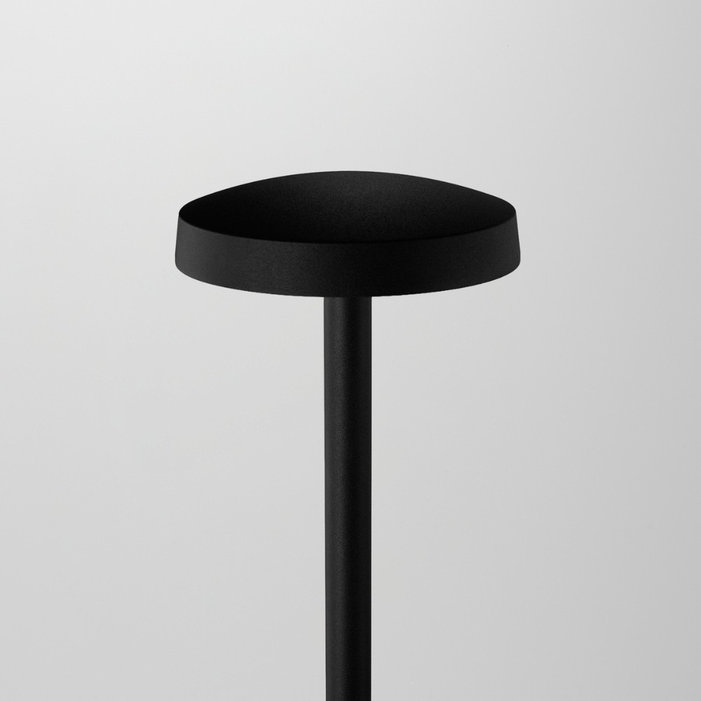 Borne LED fine d'extérieur bombée - 7W - 100 cm - Noir - HAALÖ