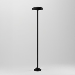 Borne LED fine d'extérieur bombée - 23W - 2 mètres - Noir - HAALÖ