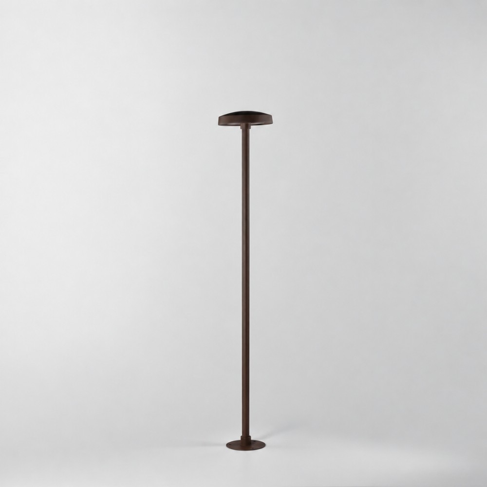 Borne LED d'extérieur 7W à poser ou à planter, design luxe ultra fin