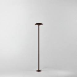 Borne LED extra fine d'extérieur à tête bombée - 7W - 80 cm - Chocolat - HAALÖ