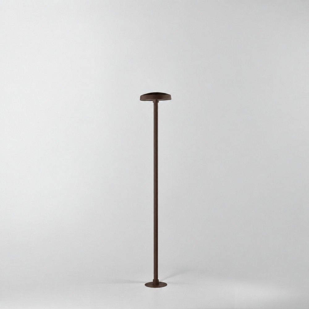 Borne LED d'extérieur 7W à poser ou à planter, design luxe ultra fin