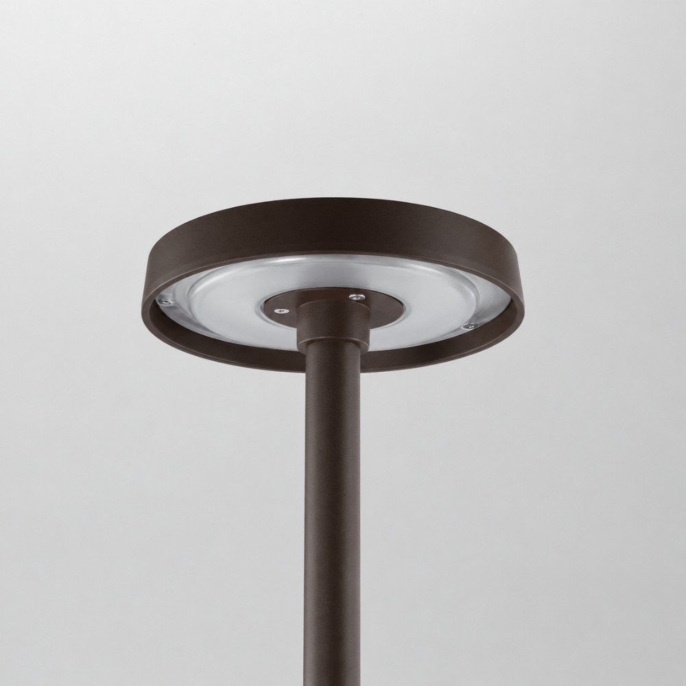 Borne LED de jardin extra fine - 23W - 2m - 230V - Chocolat