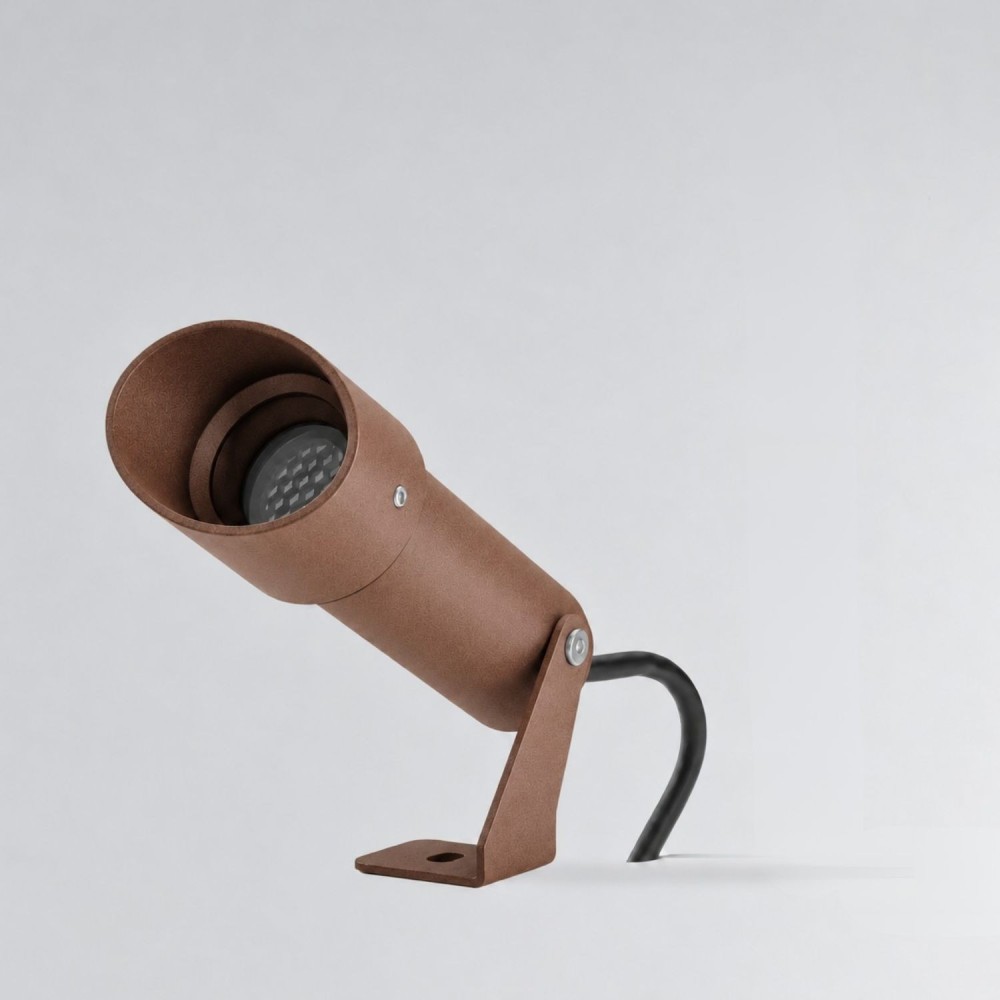 Spot LED de jardin 9W en 24V ou en 230V pour extérieur - Couleur Corten