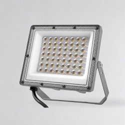 Projecteur LED 50W ultra plat 3CCT en aluminium gris - Boxer