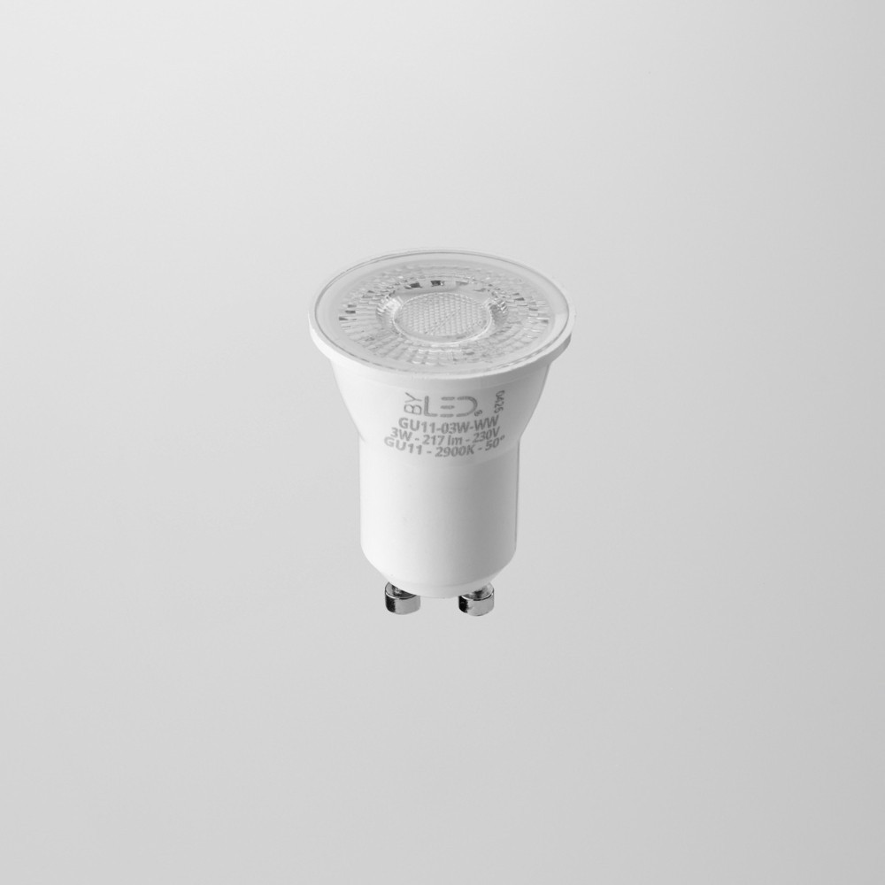 Ampoule GU11 compact pour une installation discrète avec culot GU10
