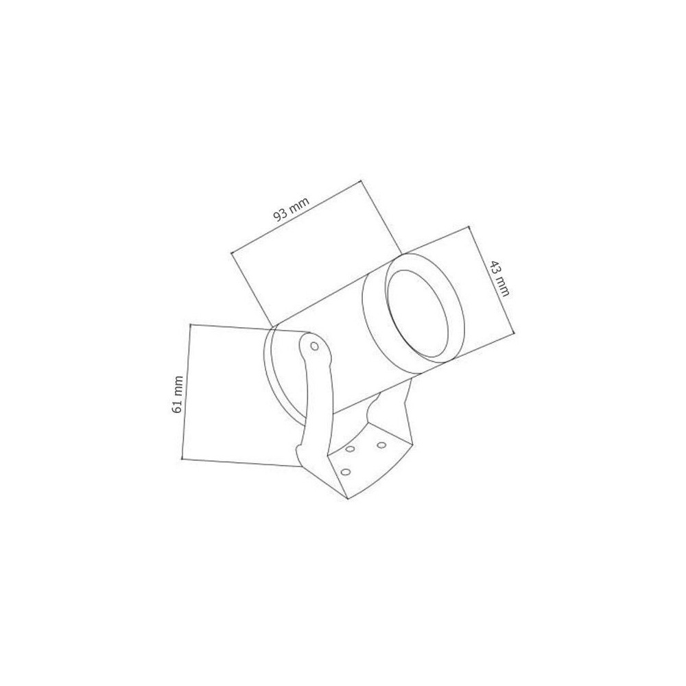 Projecteur LED de jardin 5W - Spot avec piquet