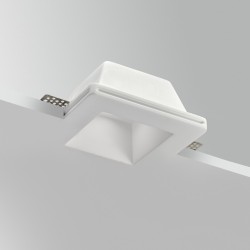 Encastré de plafond en plâtre carré pour source GU10 et 5.3