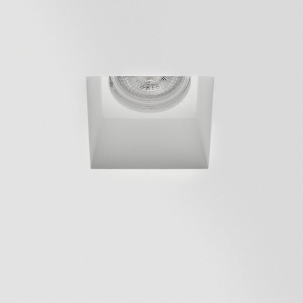 Encastré de plafond en plâtre carré pour source GU10 et 5.3