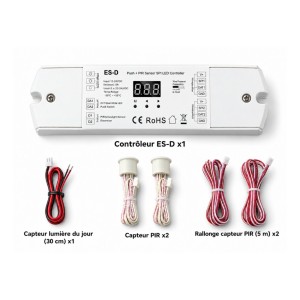 Contrôleur de ruban digital SPI universel - 10A - de 5 à 24V - ES-D