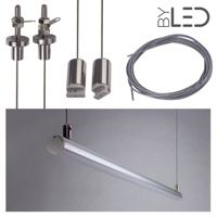 Kit suspension pour profilé LED tube - T01 (la paire)
