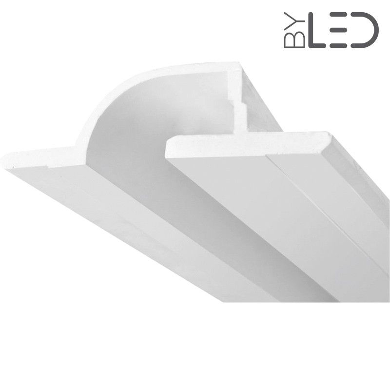 Profilé en plâtre encastrable - Mur & plafond lumineux LED - ®