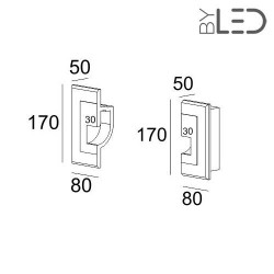 Embouts de finition pour profil en plâtre pour ruban LED STAFF (la paire)