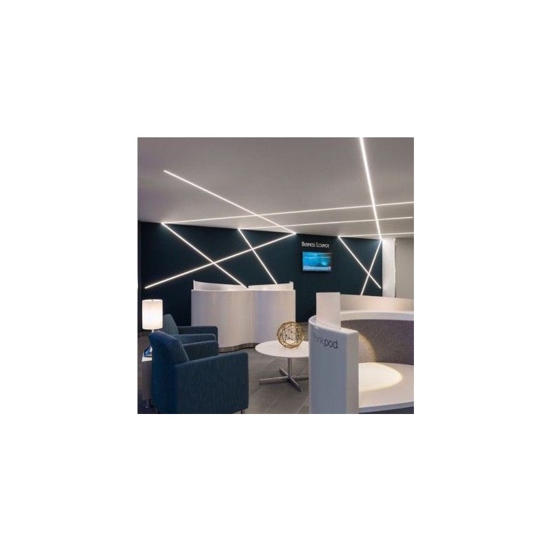 Profil linéaire d'angle intérieur en plâtre pour ruban LED STAFF