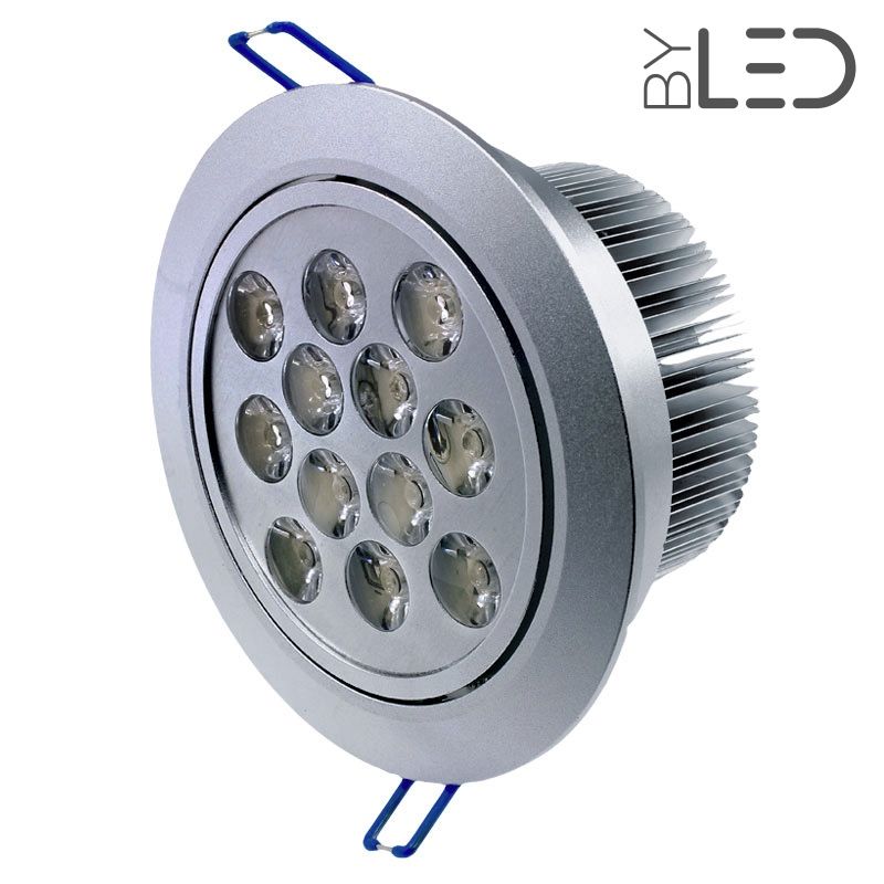 Spot LED encastable et dimmable en option, 12 Watts, 230V - ByLED.fr®