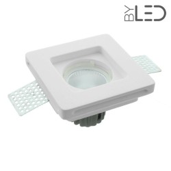 Spot encastrable en plâtre carré plat STAFF - PEC03
