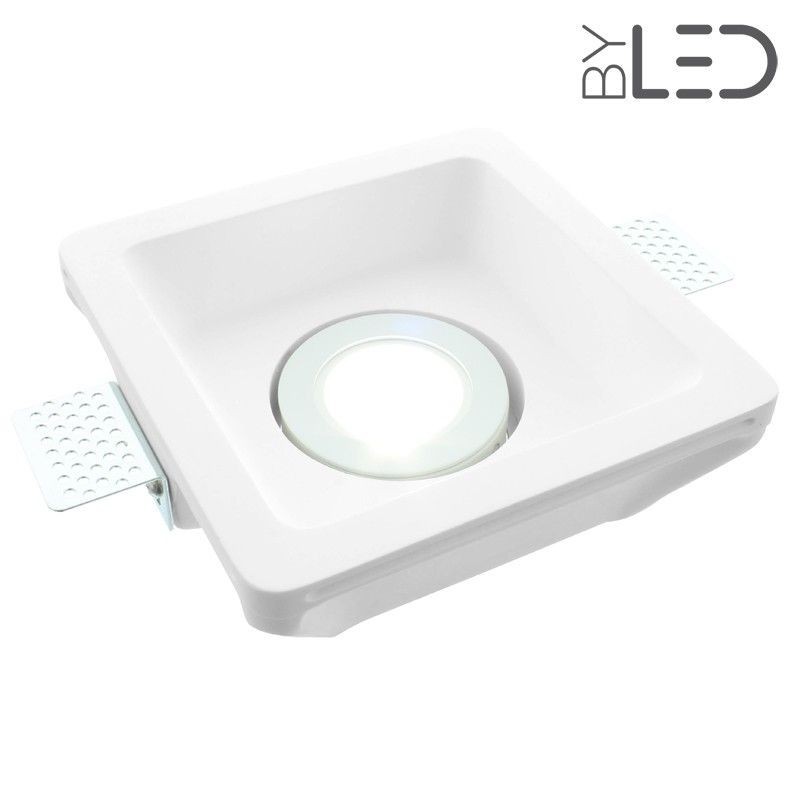 Spot encastrable en plâtre carré orientable STAFF