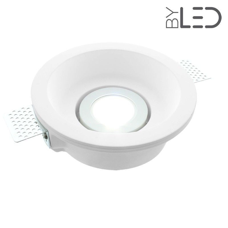 Spot encastrable en plâtre rond orientable STAFF