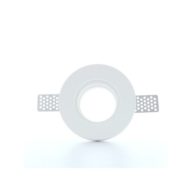 Spot encastrable en plâtre rond plat STAFF