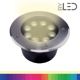 Spot LED encastré de sol inox 24V 8W - Terra 8 – RGB + Blanc chaud
