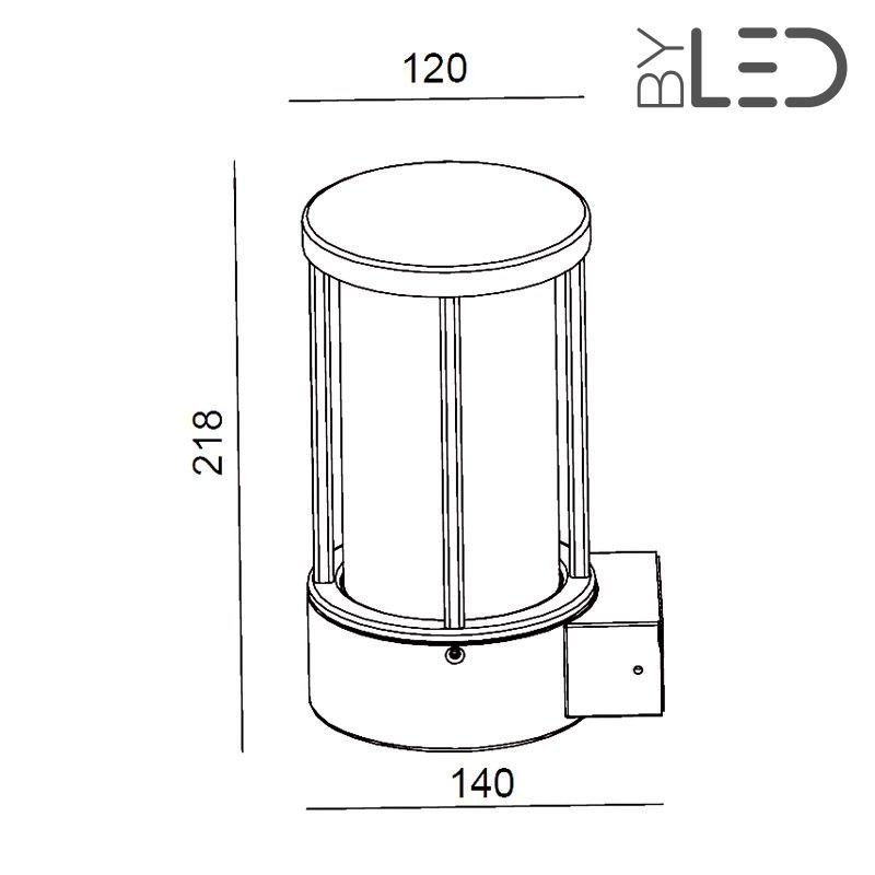 Applique d’extérieur détecteur de mouvement- Lanterne Murale Moderne - E27 LED