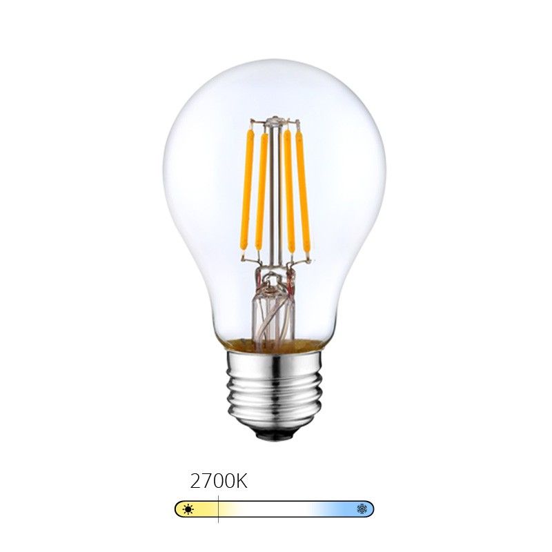 Ampoule LED 6W à filament Goutte - Blanc chaud - E27 - ®