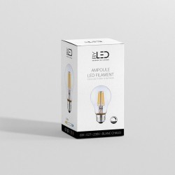 Ampoule LED à filament - Blanc Chaud - 6W - E27 - Dimmable - A60