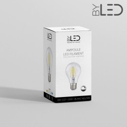 Ampoule LED à filament - Blanc Neutre - 6W - E27 - Dimmable - A60
