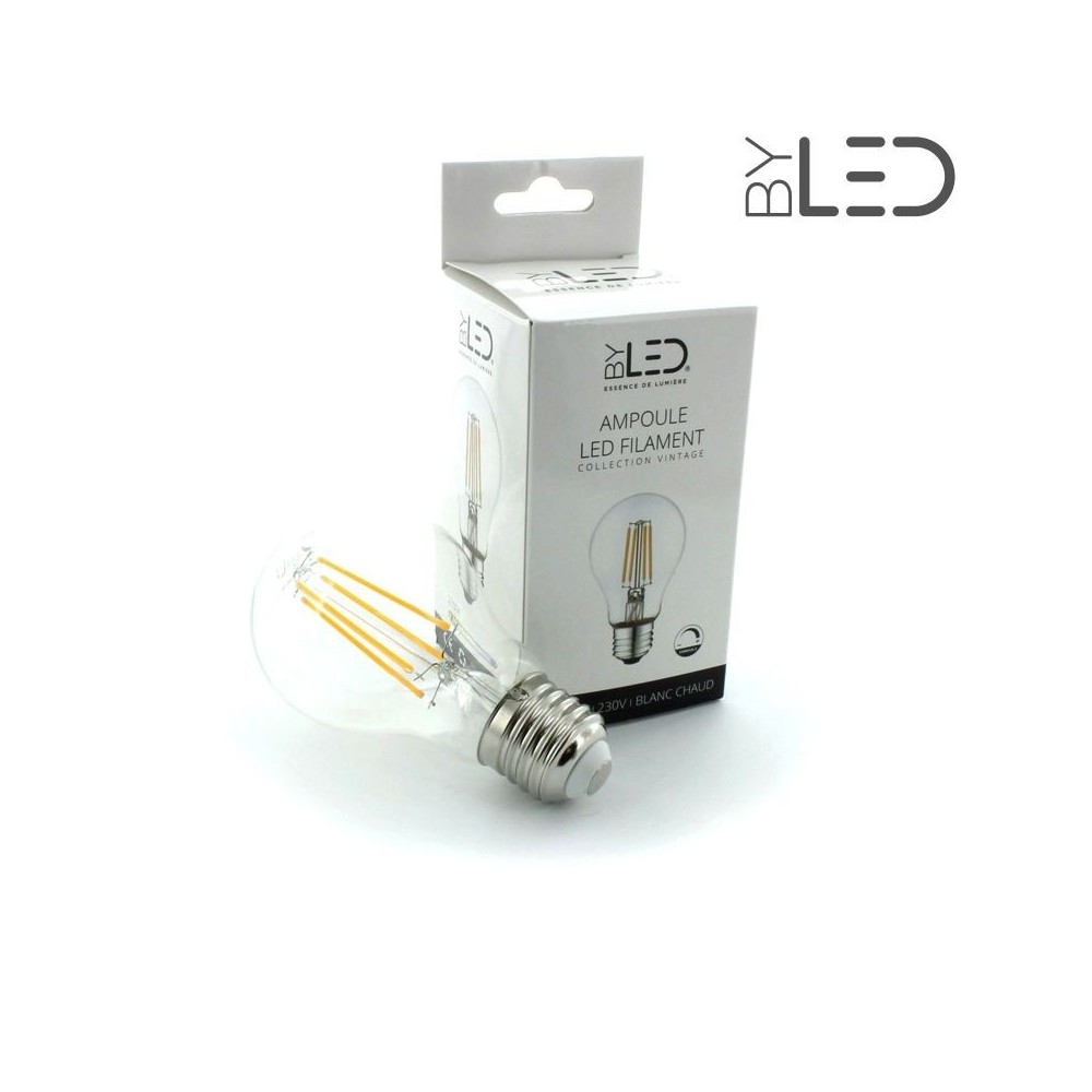 Ampoule LED à filament - Blanc Chaud – 6W - E27 - Dimmable