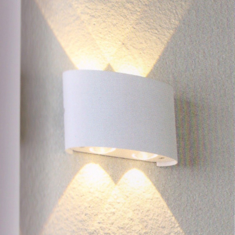 Applique LED murale blanche double direction 4W - Focal