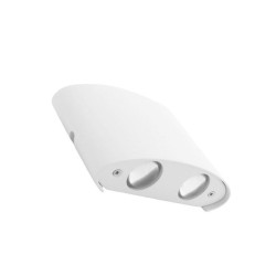 Applique LED murale extérieure double direction - 4W - 230V - Blanc - FOCAL 4x1