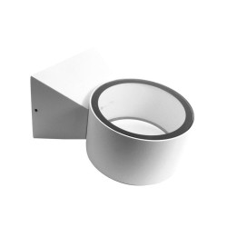 Applique LED murale ronde extérieure double flux - 6W - 230V - Blanc - ZEFYR