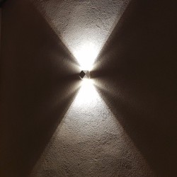 Applique LED murale extérieure Up & Down - 6W - 230V - Blanc - PENTA