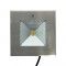 Spot LED encastré de sol carré inox 10W - 230V