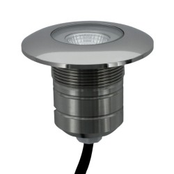 Projecteur LED pour piscine buse 100mm - 10W - 12V - Inox - FLUID
