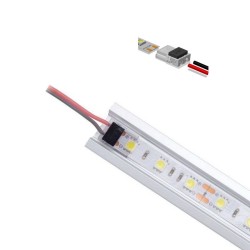 Connecteur slim ruban LED Mono 8 mm pour cable à sertir