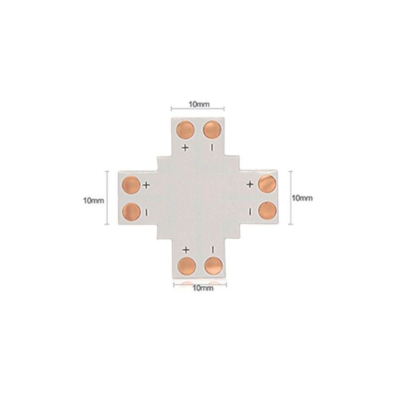 Connecteur en X à souder pour ruban LED