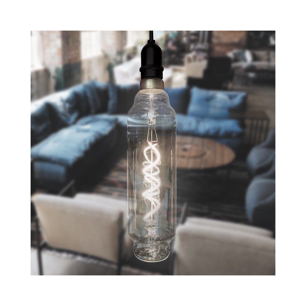 Ampoule LED à filament Spirale Cylindre - E27 - 4W - 2700K - Dimmable - TT80