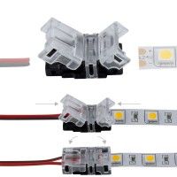 Connexion rapide ruban LED Mono IP20 - Cable 10 mm - 2p