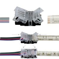 Connexion rapide ruban LED RGB IP65 – Câble 4 pôles