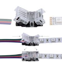 Connexion rapide ruban LED RGB IP20 – Câble 4 pôles