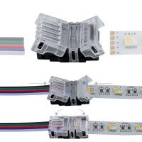 Connexion rapide ruban LED RGBW IP20 - Câble 12 mm - 5p