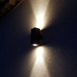 Applique LED murale extérieure Up & Down - 6W - 230V - Anthracite - AGORA