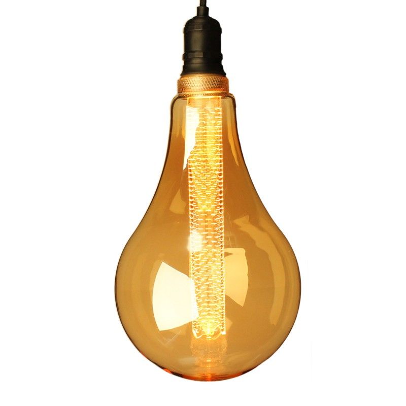 Ampoule LED à Tube Grande goutte S165 – E27 – 2,3W – Ambrée 1800K -  Dimmable - ®