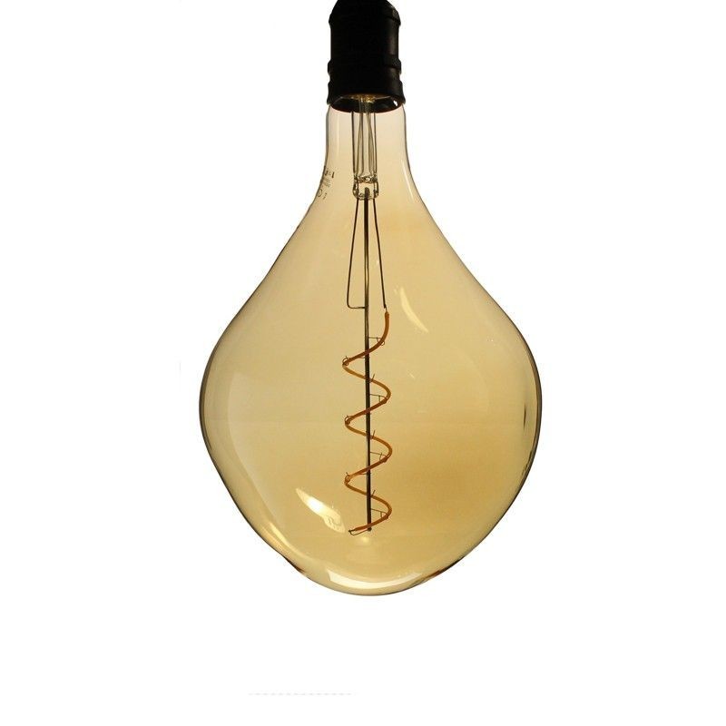 Ampoule LED filament Spirale cabot Ambrée - E27 - 4W - 2200K - Dimmable - PS165