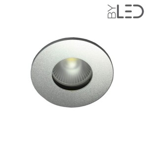 Collerette pour support GU10 - Ronde flat SPLIT - Alu mat