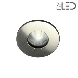 Collerette pour support GU10 - Ronde flat SPLIT - Inox brossé