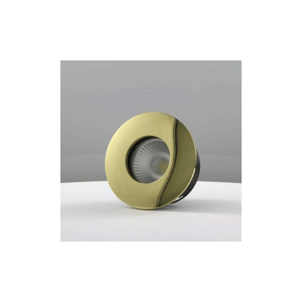Spot encastrable collerette ronde convex SPLIT - Or brillant